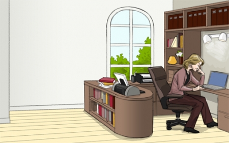 Best Buy comp art-office