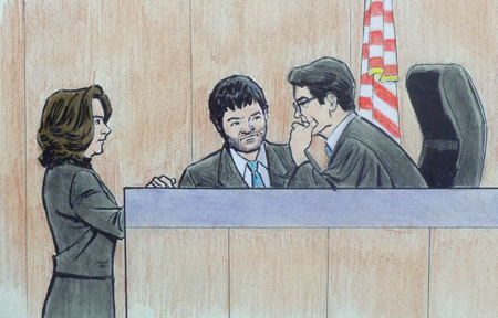 Courtroom sketch