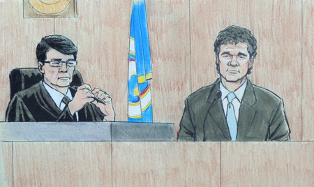 Courtroom sketch - Joe Senser 1