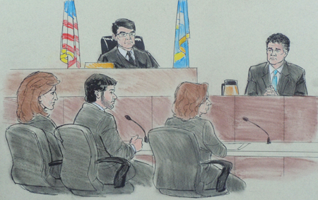 Courtroom sketch - Joe Senser 2