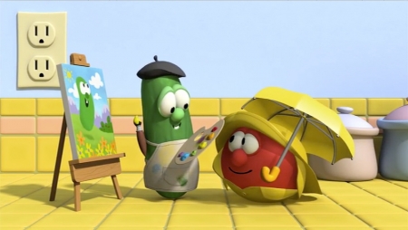 VeggieTales costume design screen shot VeggieTales screen grab