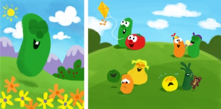 VeggieTales prop paintings VeggieTales-paintings