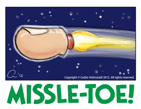 Missle-Toe Cartoon