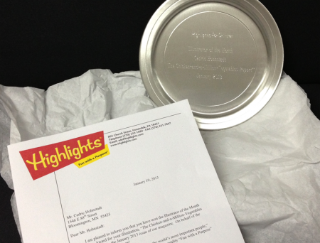 PewterPlateAward-IllustratorOfTheMonth