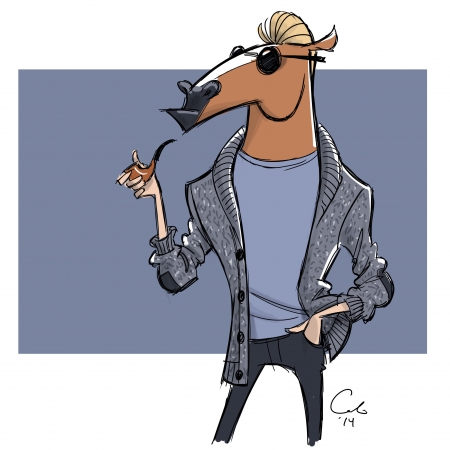 Fashion Horse-llustration by Cedric Hohnstadt