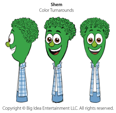 VeggieTales 'Shem' Color Turnarounds