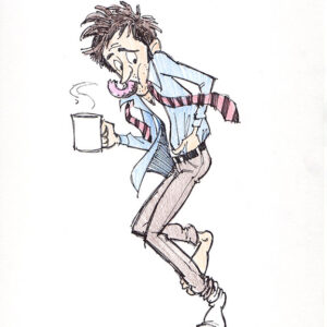 Getting Dressed in a Hurry (Original Art)