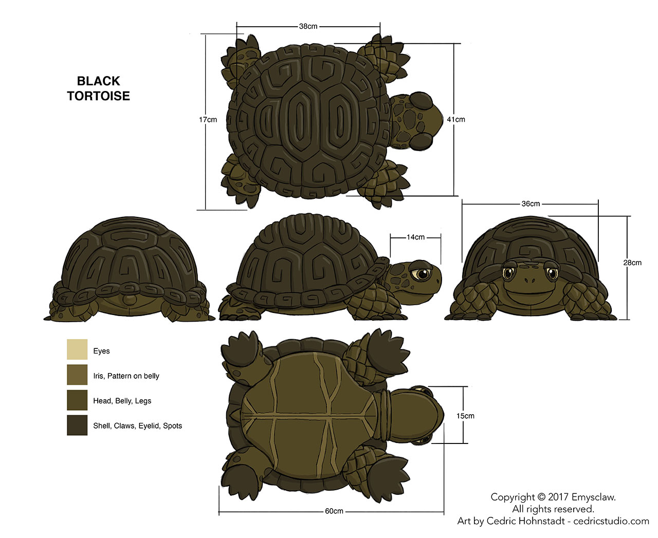 Emysclaw-black Tortoise-art By Cedric Hohnstadt – Cedric Hohnstadt 