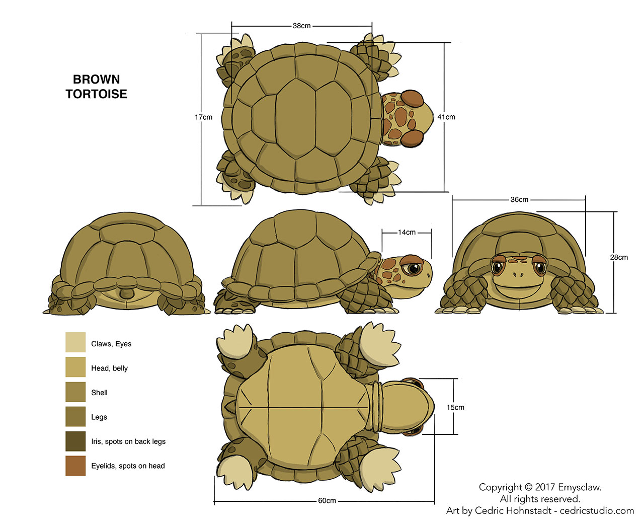 Emysclaw-Brown Tortoise-Art by Cedric Hohnstadt – Cedric Hohnstadt ...