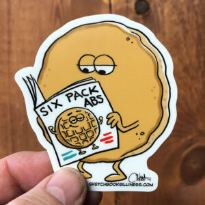 "Six Pack Abs" Sticker