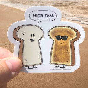 "Nice Tan" Sticker